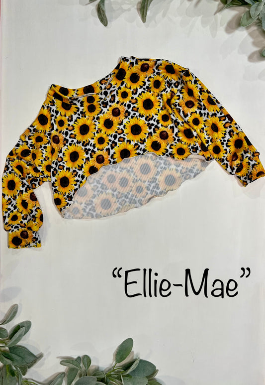 "Ellie-Mae" long sleeve crop