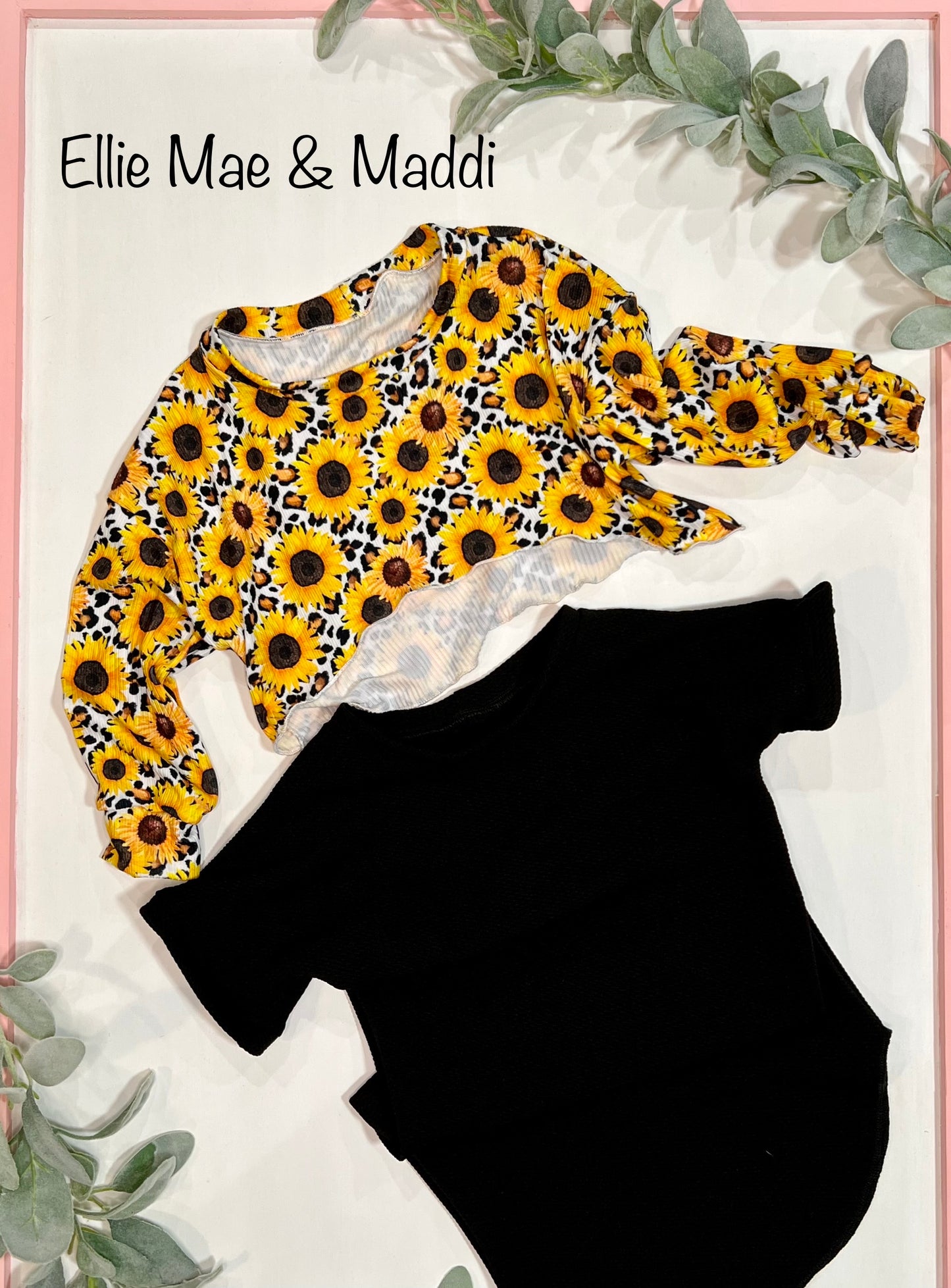 "Ellie-Mae" long sleeve crop