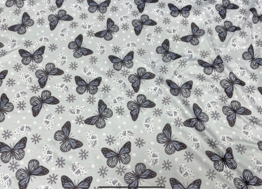 Butterflies Brittany Frost Design Double Brushed Poly #890