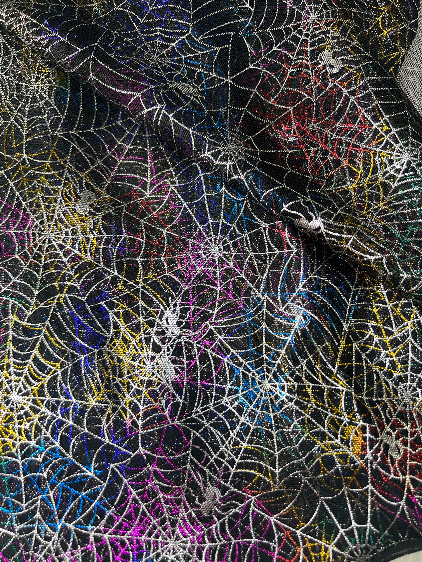 Black Cobweb Mesh Two Sided