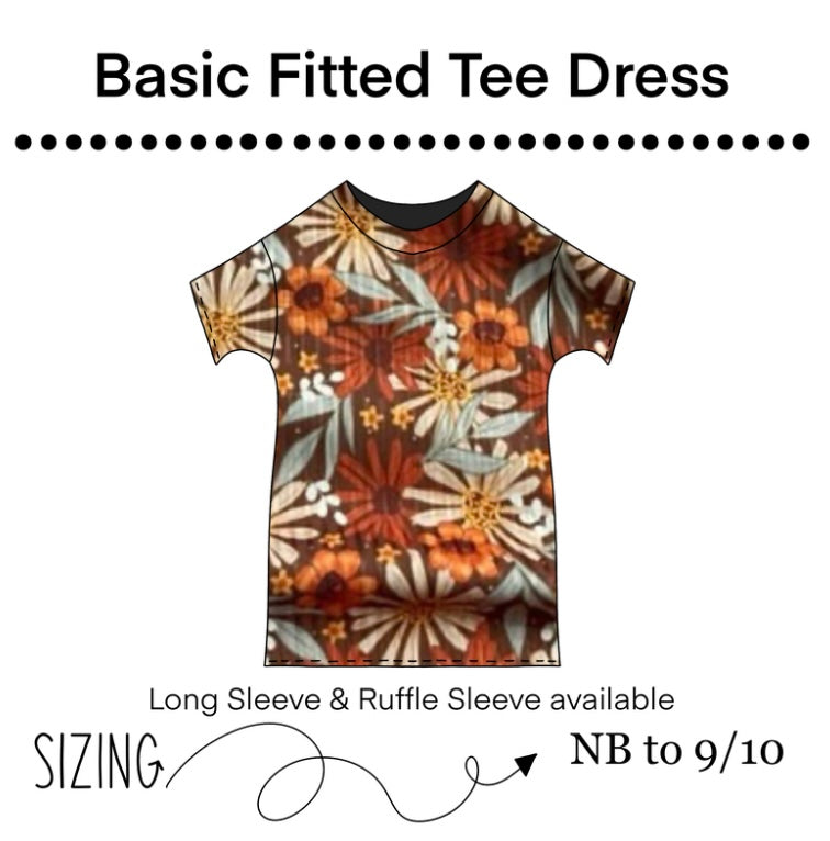 Basic Fitted T-Shirt Dress