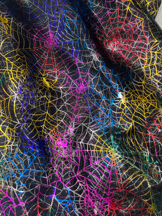 Black Cobweb Mesh Two Sided