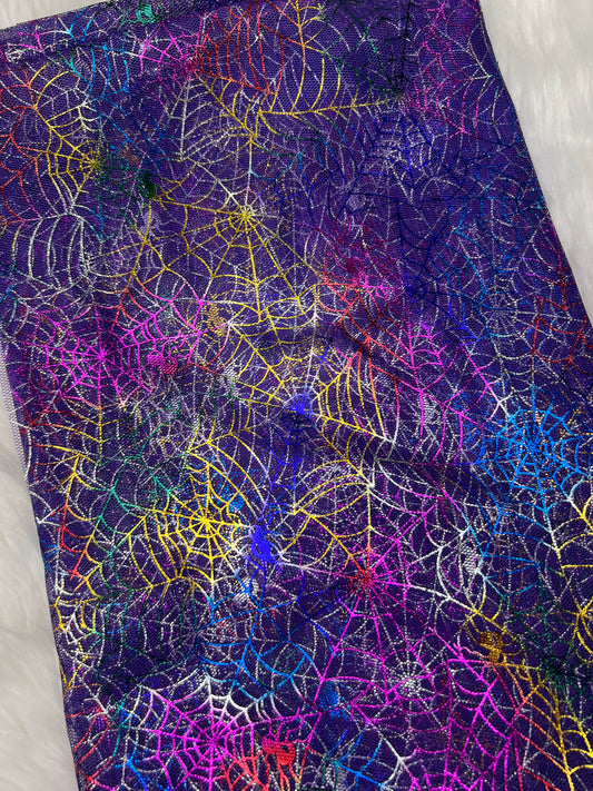 Purple Cobweb Mesh Two Sided