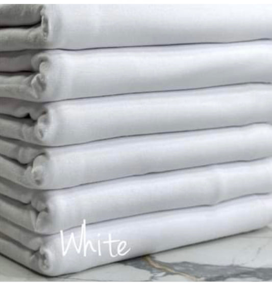 White Cotton Jersey Spandex