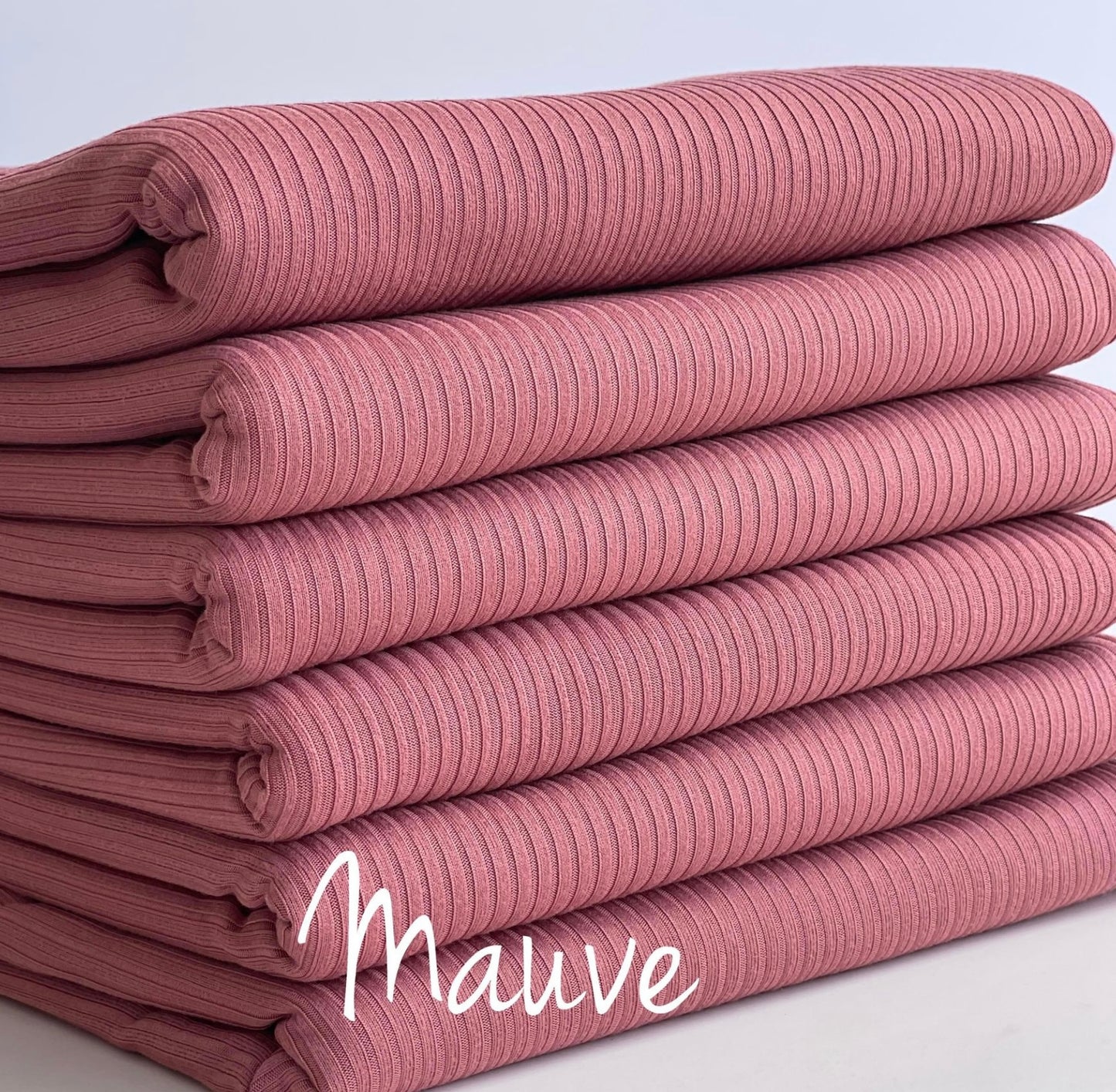 Mauve Rib Knit