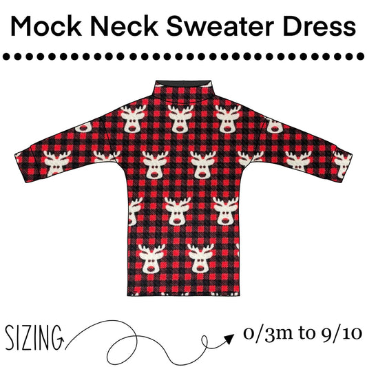 "Leanna" Mock Neck Dress