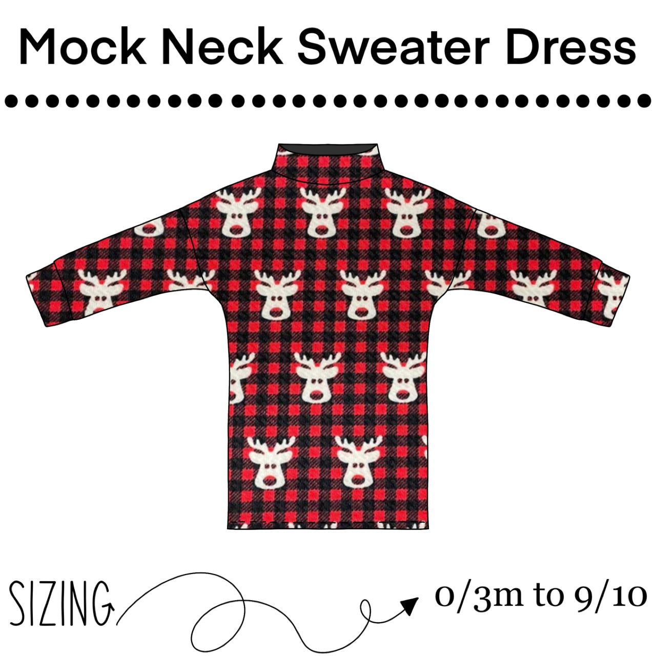 Mock Neck Sweater Dress