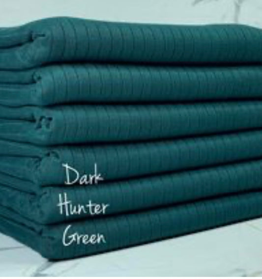 Dark Hunter Green Rib Knit
