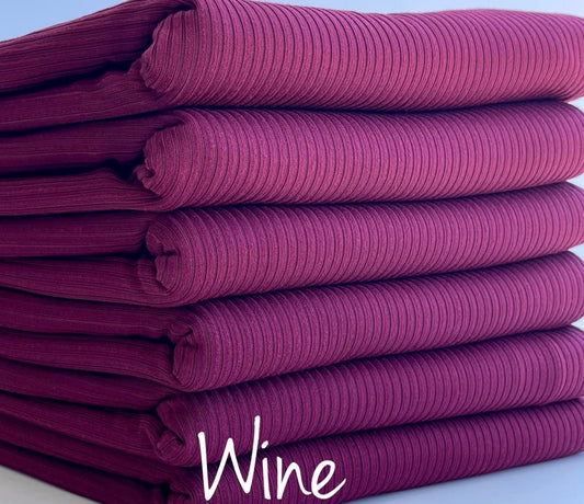 Wine Rib Knit
